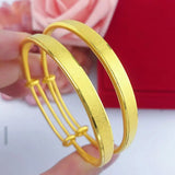 BR34 Matte 24KT Resizable Bracelet Bangle for Women