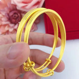 BR34 Matte 24KT Resizable Bracelet Bangle for Women