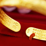 BR50 Round 24KT Opening Bracelet Bangle
