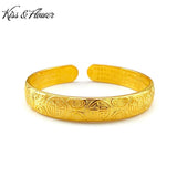 BR50 Round 24KT Opening Bracelet Bangle