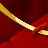 Vintage 24KT Opening Bracelet Bangle - Fine Jewelry Woman Birthday Gift
