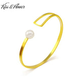 Vintage 24KT Opening Bracelet Bangle - Fine Jewelry Woman Birthday Gift