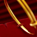 24KT Resizable Bracelet Bangle for Woman Gift