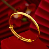 24KT Resizable Bracelet Bangle for Woman Gift