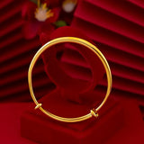 24KT Resizable Bracelet Bangle for Woman Gift