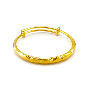 Vintage 24KT Ingots Bracelet Bangle Resizable