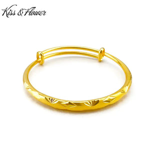 Vintage 24KT Ingots Bracelet Bangle Resizable
