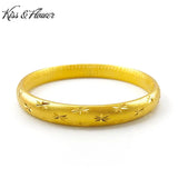 BR83 Gypsophila Round Vintage 24KT Bracelet Bangle