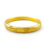 BR83 Gypsophila Round Vintage 24KT Bracelet Bangle