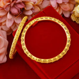 BR88 Hollow Flower 24KT Bracelet Bangle