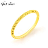 BR88 Hollow Flower 24KT Bracelet Bangle