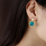 ER144 24KT Stud Earrings for Women - Fine Jewelry Gift