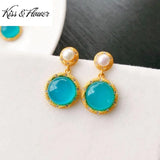 ER144 24KT Stud Earrings for Women - Fine Jewelry Gift