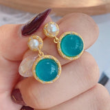 ER144 24KT Stud Earrings for Women - Fine Jewelry Gift