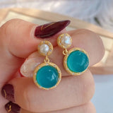 ER144 24KT Stud Earrings for Women - Fine Jewelry Gift