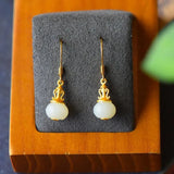 ER171 Vintage Bag RUYI 24KT Drop Earrings