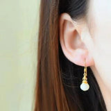 ER171 Vintage Bag RUYI 24KT Drop Earrings