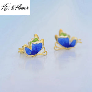 ER212 Butterfly 24KT Stud Earrings Gift