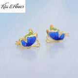 ER212 Butterfly 24KT Stud Earrings Gift
