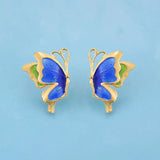 ER212 Butterfly 24KT Stud Earrings Gift