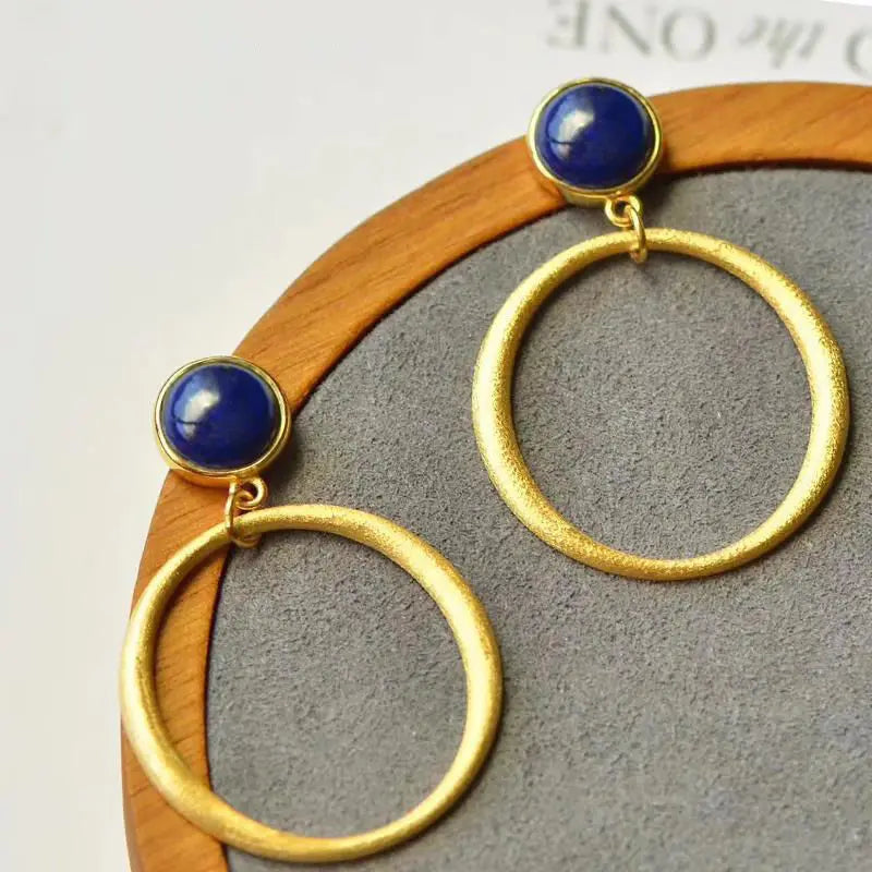 ER230 24KT Stud Earrings for Women - Fine Jewelry Mother Gift