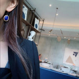 Vintage Lapis 24KT Drop Earring for Bride