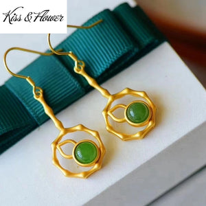 ER277 Calabash 24KT Drop Earring for Women Bride Girl Mother