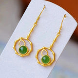 ER277 Calabash 24KT Drop Earring for Women Bride Girl Mother