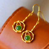 ER277 Calabash 24KT Drop Earring for Women Bride Girl Mother