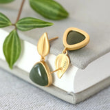 ER285 Triangle 24KT Stud Earring for Women