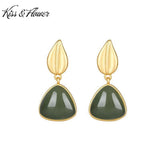 ER285 Triangle 24KT Stud Earring for Women