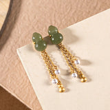 Vintage Calabash 24KT Stud Earring for Women