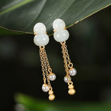 Vintage Calabash 24KT Stud Earring for Women