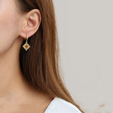ER300 Agate 24KT Drop Earring for Women