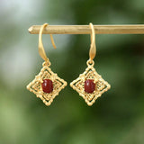 ER300 Agate 24KT Drop Earring for Women