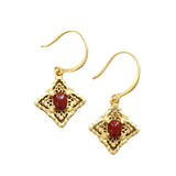ER300 Agate 24KT Drop Earring for Women