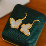 ER303 24KT Butterfly Drop Earring for Wedding, Birthday, Mother