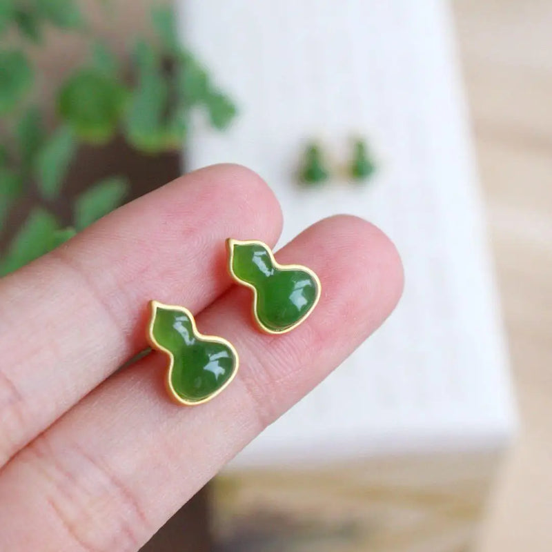 ER330 24KT Stud Earrings - Fine Jewelry Gift for Women - Bride Mother Birthday