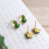 ER330 24KT Stud Earrings - Fine Jewelry Gift for Women - Bride Mother Birthday