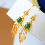 ER365 Vintage Tassel 24KT Drop Earrings