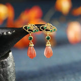 Vintage Orchid 24KT Stud Earrings for Women