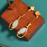 ER80 Vintage Flower 24KT Stud Earrings
