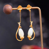 ER80 Vintage Flower 24KT Stud Earrings