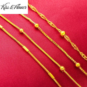NK02 24KT Chain Necklace for Women - Hot Birthday Wedding Gift