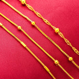 NK02 24KT Chain Necklace for Women - Hot Birthday Wedding Gift