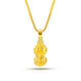 NK11 Fine Jewelry PIXIU Coin 24KT Chain Pendant Necklaces