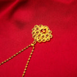 NK130 Peacock 24KT Pendant Necklace