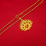 NK130 Peacock 24KT Pendant Necklace