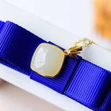 NK175 Vintage Square 24KT Necklace