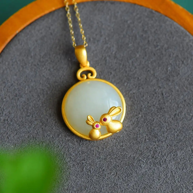 NK278 24KT Rabbit Necklace Gift for Her